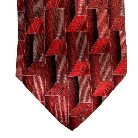 Milano Uomo Mens Dress Tie 100% Imported Silk Made in USA Business Accessory - Picture 2 of 5